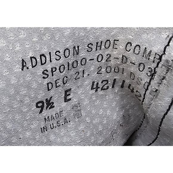 Addison Flyers Military Combat Boots Black Leather Made in USA Men's 9.5 E - Picture 7 of 8